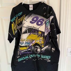 Vintage 90s World of Outlaws Sprint Cars Skoal Shirt